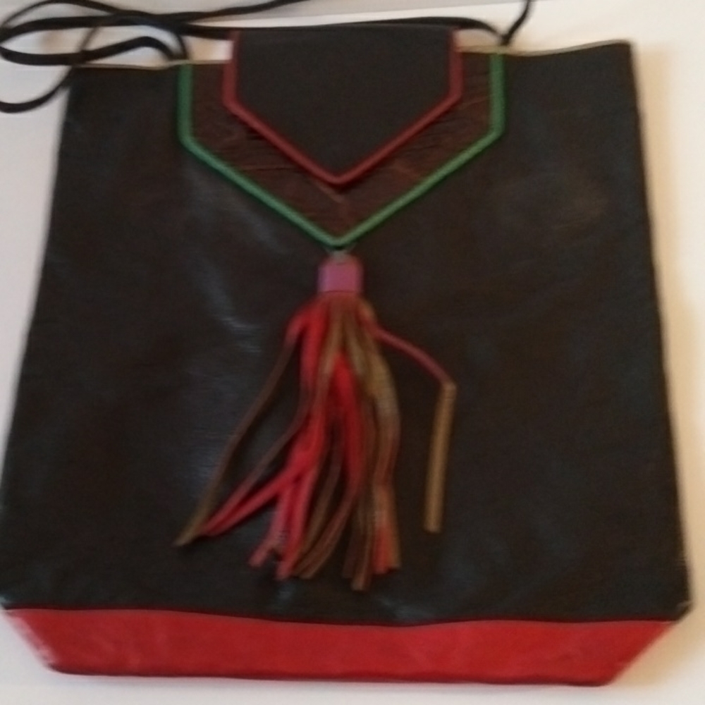 Ruby Firecat Black Leather HangBag Shoulder bag